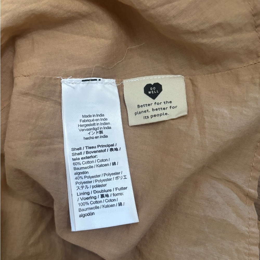 Madewell NWT Seersucker Puff Sleeve Cut Out Mini Dress XXL - Picture 10 of 11